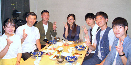 先輩社員との懇親会